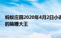 蚂蚁庄园2020年4月2日小课堂答案 下列哪种动物是海洋中的瞌睡大王