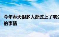 今年春天很多人都过上了宅生活 网购成为一些人每天都要做的事情